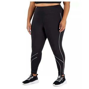 New ID IDEOLOGY Ideology Plus Size Colorblocked Compression 7/8 Leggings